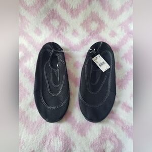 Kids Black Slip-On Water Shoes